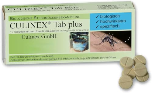 Culinex Tab plus compresse BTI (Bacillus thuringiensis israelensis) LOTTA BIOLOGICA ALLE ZANZARE