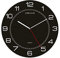 Unilux riesen Wanduhr Mega in schwarz, moderne, analoge Uhr für große Räume