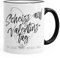 MoonWorks Kaffee-Tasse Geschenk Valentinstag Liebe Scheiß auf Valentinstag Ich Liebe Dich jeden Tag Kaffeetasse Teetasse Keramiktasse schwarz Unisize