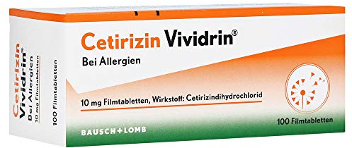 Vividrin CETIRIZIN Vividrin 10 mg Filmtabletten - 100 St Filmtabletten 13168959