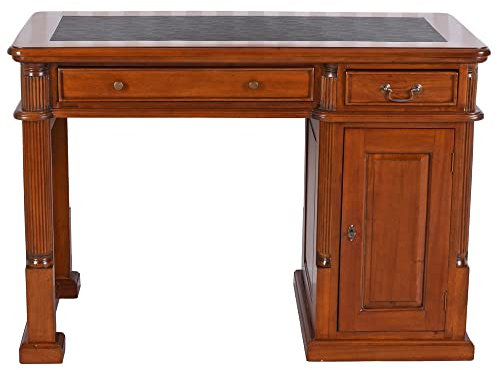 unbekannt Schreibtisch Mahagoni Englisch Computertisch 118x60 cm Massivholz Home Office PC Tisch mar168 Palazzo Exklusiv