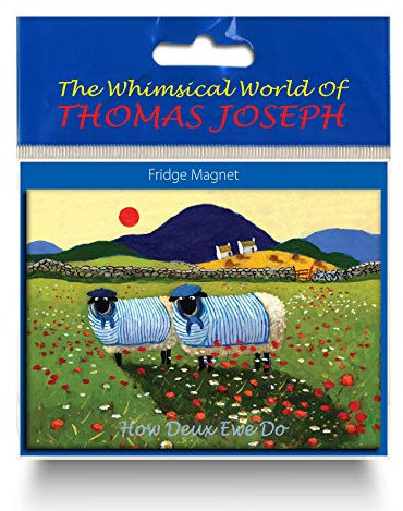 Thomas Joseph How Do Ewe Deux Fridge Magnet Sheep Gift