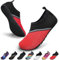 SAGUARO Damen Herren Badeschuhe Wasserschuhe Schwimmschuhe Männer Frauen Barfußschuhe für Strand,Pool,Meer,Wassersport,Surfen,Aqua Cycling,Segeln,Bootfahren,Windsurfen(Rot, 42/43 EU)