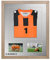 Bilderrahmen Trikotrahmen stabil RahmBig Eiche Natur 50 X 70 cm Rahmen für Trikots, Sport shirts + Passepartout Silber
