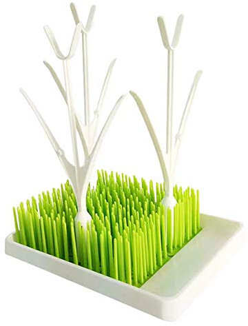 Bottle Drying Rack Drying Rack Baby Nipple Bottle Storage Drain Rack Creative Multifunctional Lawn Bottle Rack (Grass Green)