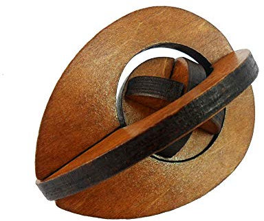 MINGZE 3D Holzpuzzle Denksportaufgaben, Knobelspiele Geduldspiel aus Holz Holzspielzeug, Logisches Spielzeug und Geschenk für Kinder und Erwachsene (Yolk)