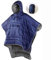 Poncho Adult Tragbarer Wearable Schlafsack Hoodie Warme Decke, Winter Outdoor-Jacke Mantel Kleine Quilt, Wasserdichter Winddichter Umhang mit Hut für kaltes Wetter draußen Blue