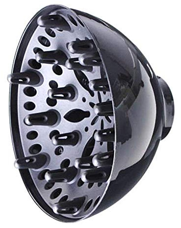 Universal shower diffuser hairdryer - hairdryer - black color - diameter 48 cm