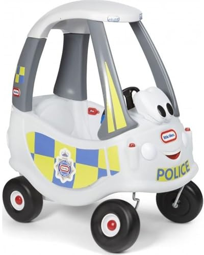 Little Tikes Polizei Cozy Coupé - Rutschfahrzeug für Kleinkinder - Mit Tür, entfernbarer Bodenplatte und Hupe - Fördert Kreatives Spielen, ab 18 Monaten bis 5 Jahren.