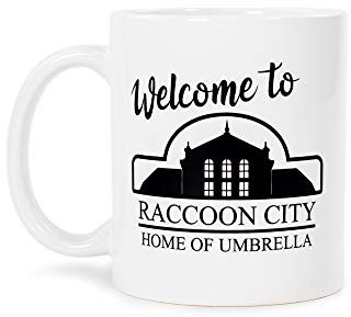 Numskull Official Resident Evil 25th Anniversary ‘Welcome to Raccoon City’ 11oz Premium Mug, White, NS1994
