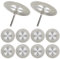 10Pcs 50mm Diamond Cutting Disc Saw Blades With 2Pcs Mandrel 1/8'' Shank, Cut Off Wheel Stone Cutter Discs For Rotary Tool Cutting Polishing Glass Tiles Marble Plastic Jade Stone
