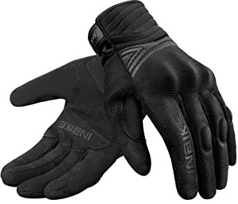 INBIKE Motorradhandschuhe Herren Damen Sommer Motocross Handschuhe Motorrad Fahrradhandschuhe Männer Vollfinger Schutz Atmungsaktiv Schwarz XXL