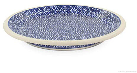 Bunzlauer Keramik flacher Teller (Speiseteller) Form 2, Ø 24,8 cm, H=3,0cm, Dekor 120