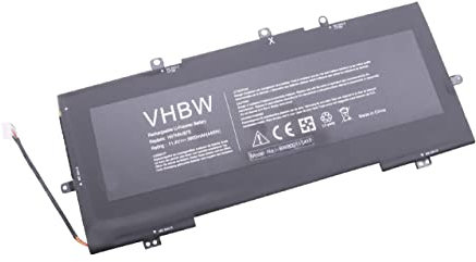 vhbw 1x Batterie Compatible avec HP Envy 13-D017NL, 13-D017TU, 13-D018NF, 13-D018NL, 13-D017NF Ordinateur Portable (3900mAh, 11,4V, Li-polymère)