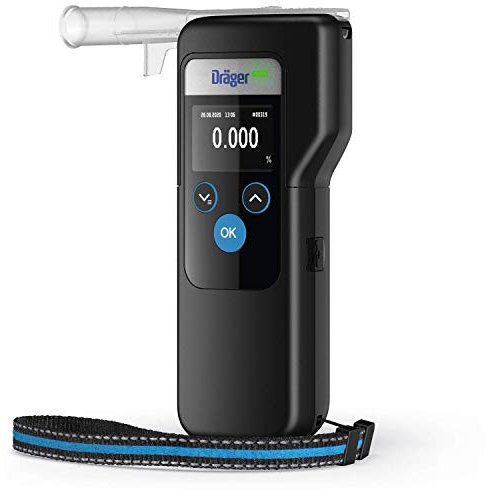 Dräger Alcotest 6000 Alkotester - Digitaler Alkohol-/Promilletester - Polizeigenauer Alkoholtester - Deutsche Version