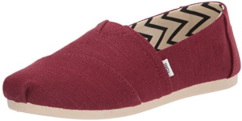 TOMS Alpargata Heritage Canvas, Mocasines Planos Mujer, Cereza negra, 36 EU