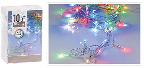 3 x 10er TIMER Micro LED bunt Lichterkette AA für Party, Garten, Weihnachten, Halloween, Hochzeit, Beleuchtung LED Lichterkette batteriebetrieben normales Kabel (30 LEDs Bunt/Multicolor)