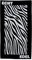 MAJUCA Strandtuch 90x170 cm Badetuch Strandlaken Handtuch 100% Baumwolle Velours Frottier Pflegeleicht (Zebra schwarz-Weiss)