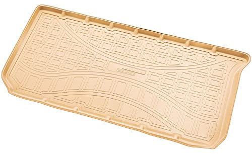 Recambo Gummi Kofferraumwanne Premium passend für Smart Fortwo II, 451 | 2007-2015 | passgenau mit Rand | Beige