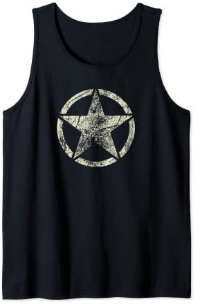 Used Look US Army Stern I Vintage Retro America Design Tank Top