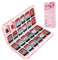 OLDZHU Süßes Rosa Aufbewahrungsbox für Spiele Kompatibel mit Nintendo Switch Game Card,Game Case für Nintendo Switch OLED mit 24 Spielkartenfächer und 24 Micro-SD-Kartenslots,Hartschalen-Weichgummi