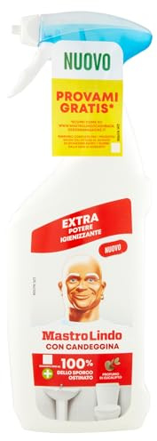 Mastro Lindo Mehrzweck-Waschmittel Spray Bleichmittel, 1 Packungen (500 ml), Eukalyptus-Duft, entfernt Flecken und Gerüche, Inhaltsstoffe pflanzlichen Ursprungs