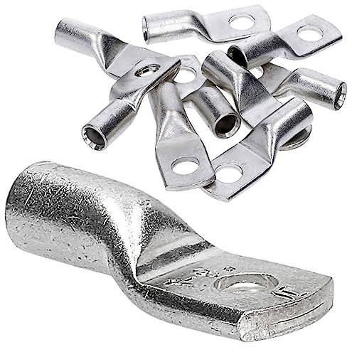 10 Stück Kalitec HR6-4 Handelsübliche Rohrkabelschuhe 6mm² M4 I ohne Sichtloch I Made in Germany