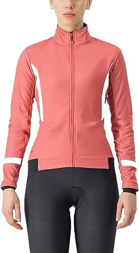 CASTELLI 4522542-654 DINAMICA 2 JACKET Jacket Damen MINERAL RED/WHITE REFLEX Größe XS