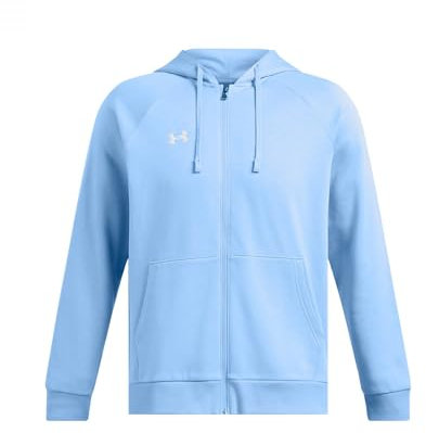 Under Armour Herren Rival Fleece Full Zip Hoodie (465) Horizon Blue/White, L, (465) Horizon Blue/White, L