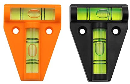 Tanxier T-Wasserwaage,Kreuzwasserwaage,Wasserwaage Bruchsicher, Wasserwaage,Camping Wasserwaage,Wasserwaage Für Wohnwagen,Wohnmobil Und Caravan(Schwarz+Orange)