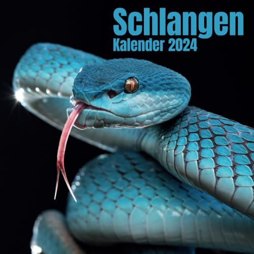 Schlangen Kalender 2024: 14-Monats-Planer, November 2023 bis Dezember 2024, für Zuhause und Büro für Tierliebhaber