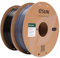 eSUN PLA Filament 1.75mm, Modifiziertes 3D Drucker Filament PLA, Maßgenauigkeit +/- 0.03mm, 1KG pro Spule, 2 Spulen 3D Druck Filament für 3D Drucker, Grau+Schwarz