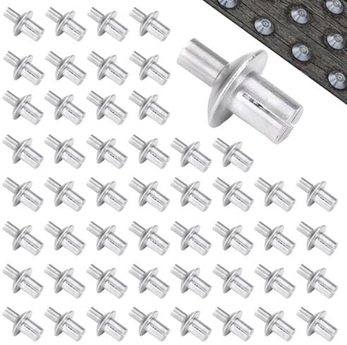 Hammer Drive Rivets, Aluminum Blind Rivet, Half Round Head Hammer Drive Blind Rivets, Aluminum Core Rivets, Knock Type Expansion Rivets, Hammer Drive Nail in for Home, Electronic, Precision