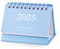 Mini Tischkalender 2024-2025, 9,5x7,5cm Mini-Standkalender von Juli 2024 bis Dezember 2025 Stand-Klapp-Tischkalender Kleiner Tischkalender für Zuhause Schule Büro (Hellblau)