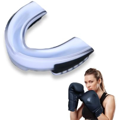 SULIUDAJI 1 Pièce Protege Dents Boxe pour Adultes Protège-Dents Moulable avec Boîte Portable pour Le Rugby MMA Hockey Judo Karate Les Arts Martiaux et la Boxe