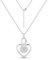 Sterling Silber 925 Halskette Ketten für Damen Sterling Silber Verstellbares Ketten mit Herz Zirkon Strass Anhänger Unendlichkeit Zeitlose Liebe Anhänger Halsketten Ketten für Damen Frauen Schmuck