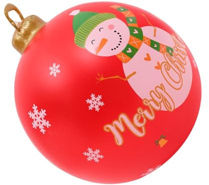 COLLBATH Aufblasbare Weihnachtskugel Groß Outdoor Aufblasbares Ornament Ball Weihnachtsdekoration Für Draußen Ballornament