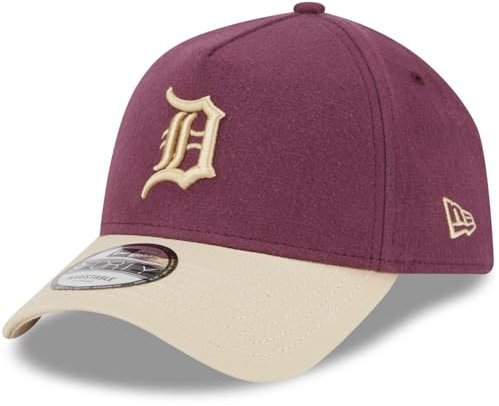 New Era A-Frame 9Forty Cap Moleskin Detroit Tigers Maroon