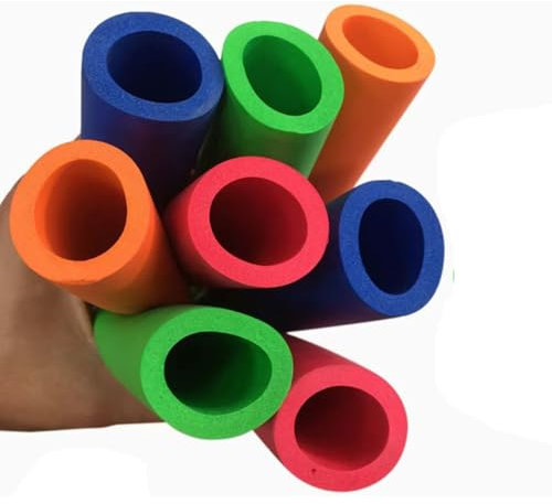 Rohrisolierung Schaumstoff 12 mm 18mm 22mm 25mm 28mm 32 mm Rohrdämmung Rutschfester Schaumstoffgriff Schlauchabdeckung Schaumschlauch für Griffstütze Fitnessgeräte(Green,ID12mm*5mm)