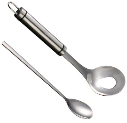 Cabilock Fleischbällchen-Löffel Fleischlöffel Werkzeug zur Herstellung von Fleischbällchen Fleischbällchen-Maker-Löffel Fleischbällchenlöffel aus Edelstahl Fleisch Baller Schaufel Silver