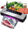 Mingfuxin Vacuum Sealer, Fast-Compact Food Vacuum Sealers Machine, Automatic Food Vacuum Sealers for Dry & Moist Food Fresh Preservation with 10PCS Vacuum Sealer Bags & Hose