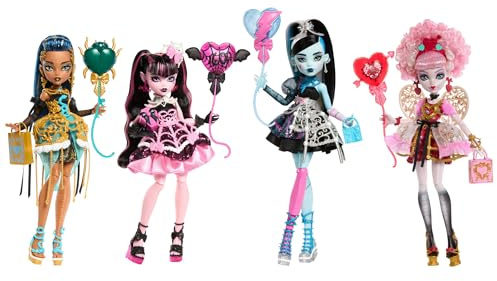 Monster High Draculaura 1600 Surprise Geburtstagspuppe für Mädchen ab 4 Jahren
