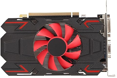 Phefop Highly Efficient HD7670 4GB DDR5 128bit Graphics Card with Cooling Fan, 2560x1600 Support for Gaming PC Enthusiasts (HD7670 4GB DDR5)
