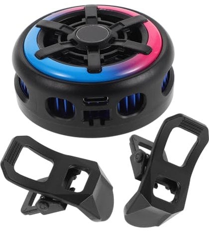 GRADENEVE Magnetic Phone Cooler Lightweight Mobile Cooler Fan for Gaming Portable Cooling Device Temperature Display