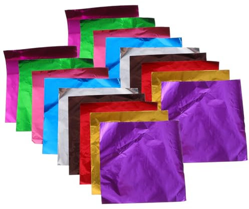 CRILSTYLEO Schokolade 900 Stück Aluminiumfolie Süßigkeiten-verpackungspapier Helles Süßigkeiten-verpackungspapier Für Jungen Und Mädchen