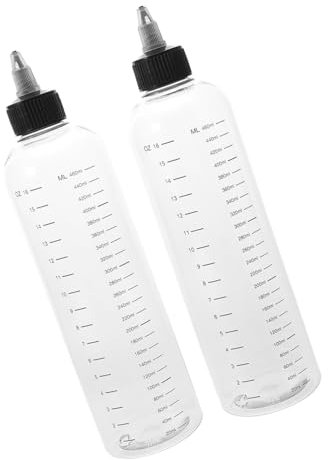 VICASKY 2stücke Teiliges Hair Dye Applikatorflaschen Mit Skala Transparente Wiederverwendbare Quetschflaschen Für Präzises Mischen Und Dosieren Von Haaröl Und Haarfärbemitteln Für Salon Un