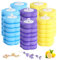 Chovbe Disposable Toilet Brush Refills, 48 PCS Scented Toilet Wand Refills (3 Flavors), Hygienic Replacement Heads with Ocean, Lavender, Lemon