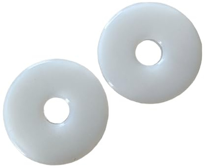 Equine Smile ES3003 Silikon Gebissscheiben Weiß 8.8 cm | Pferde Trensenzubehör Bit Guard Bitschutz Gebissschutz Gebissvorlegscheiben Wangenringe Reiten Reitsport Gebiss