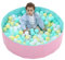 Piscina de bolas para niños, 80 x 26 cm, para bebés, niños, mascotas, portátil, habitación infantil, piscina de pelotas, piscina de pelotas, parque infantil plegable (sin bolas)