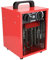 DEDRA Elektrische Heizlüfte – 1000 W / 2000 W, Thermostat, Überhitzungsschutz, 3 Betriebsmodi, Temperatureinstellung, Axiallüfter, Metallgehäuse, kompakt, bis zu ~ 20m2